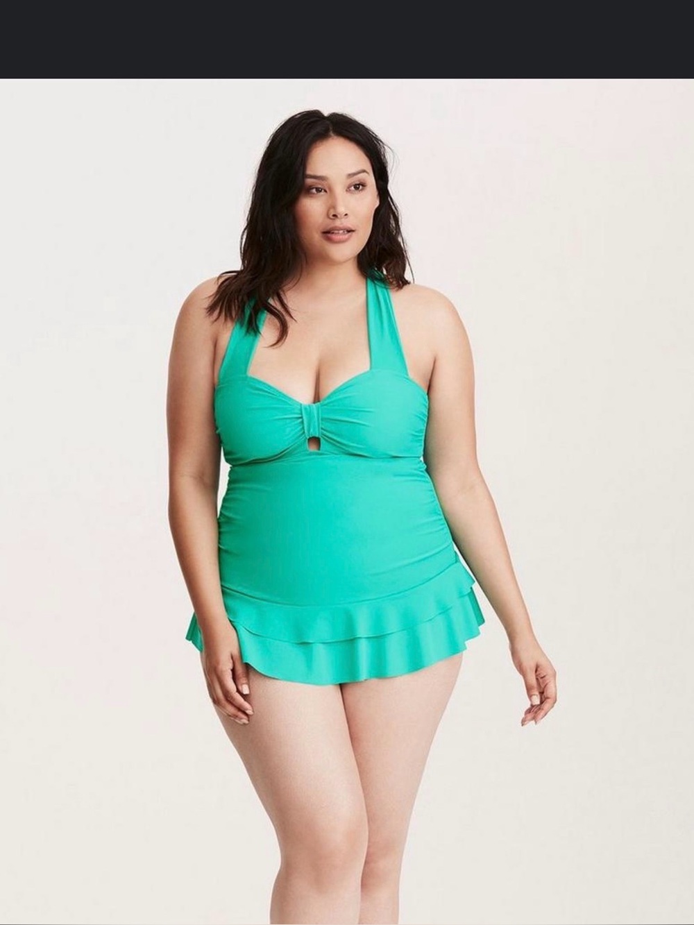Torrid plus size swimsuit 2x with tummy control